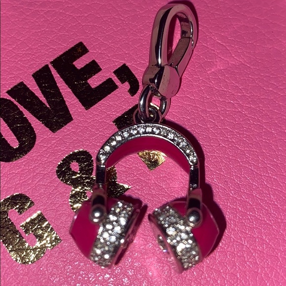 Juicy Couture Pink Pave Headphones charm - Picture 6 of 9